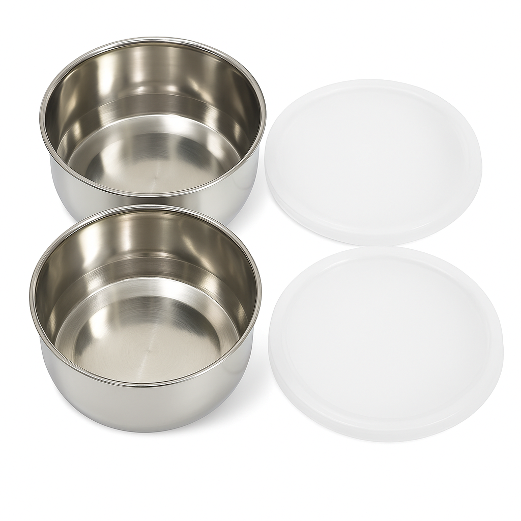 Simran 2-Container Insulated Lunch Box with Stylish Carry Case – Compact, Leak-Proof & Travel-Friendly Tiffin Set for Office, School & Picnic